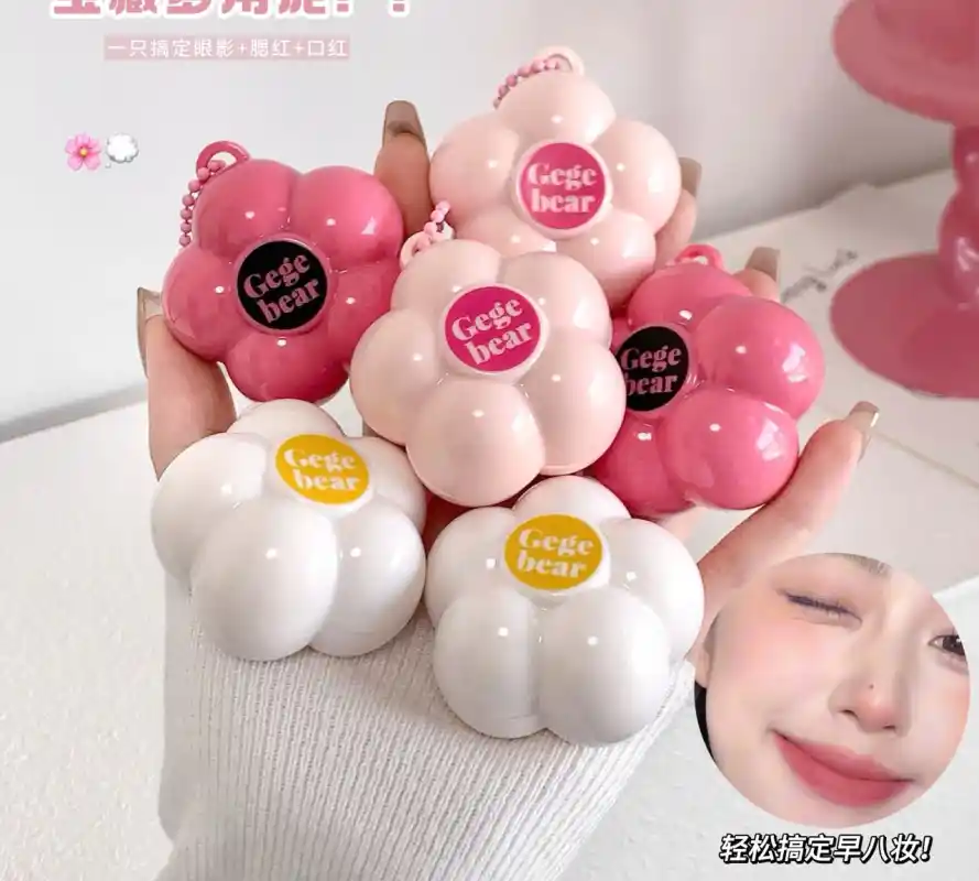 مربای لب و گونه خمیری 1503 طرح گل GeGe Bear