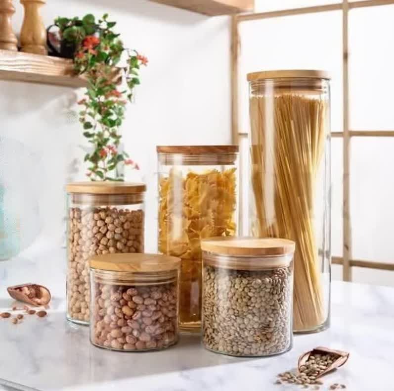 ست بانکه استوانه‌ای درب چوبی سایز ۲۰ سانتی‌متر