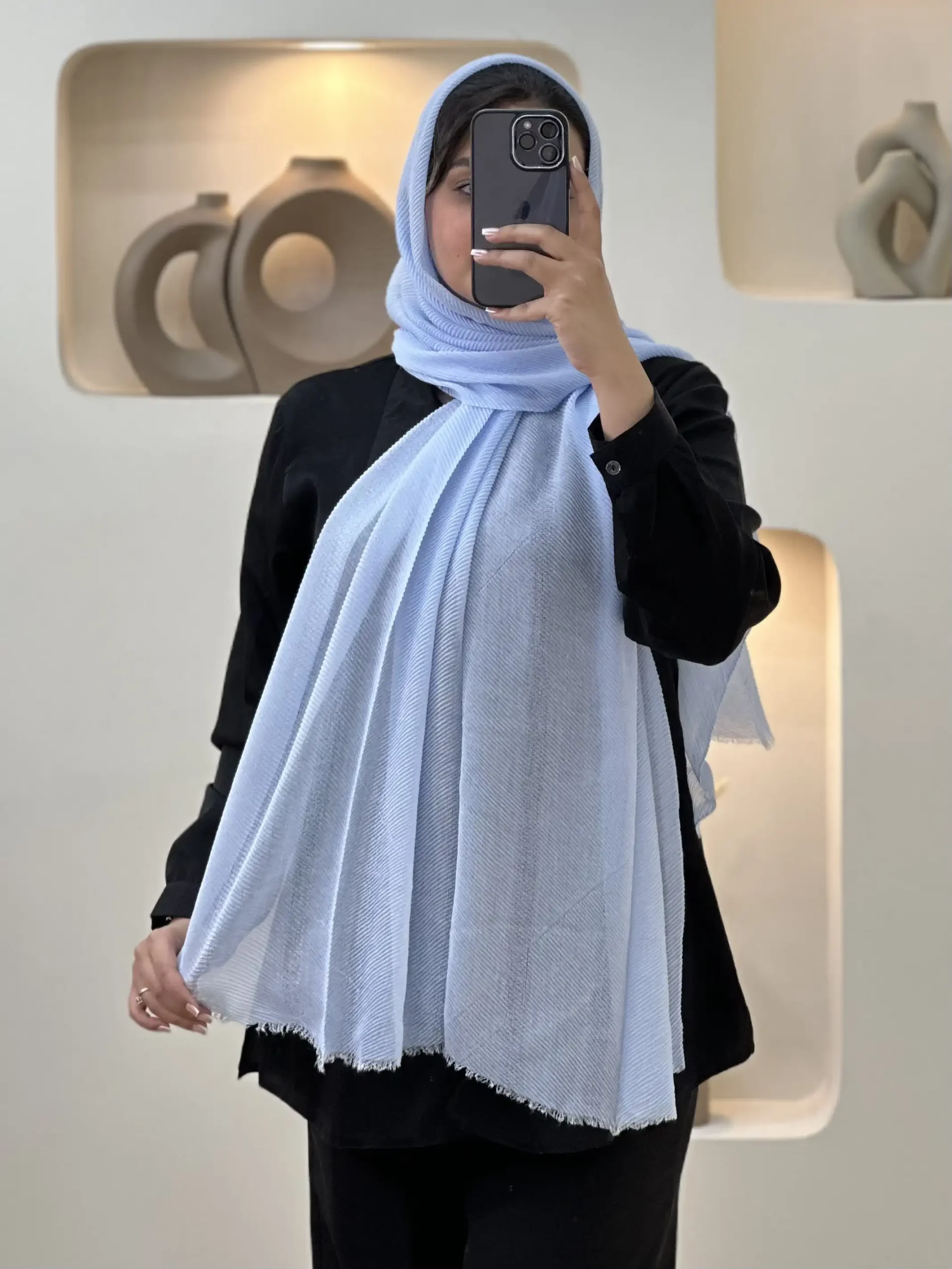 شال زارا-2133 - آبی