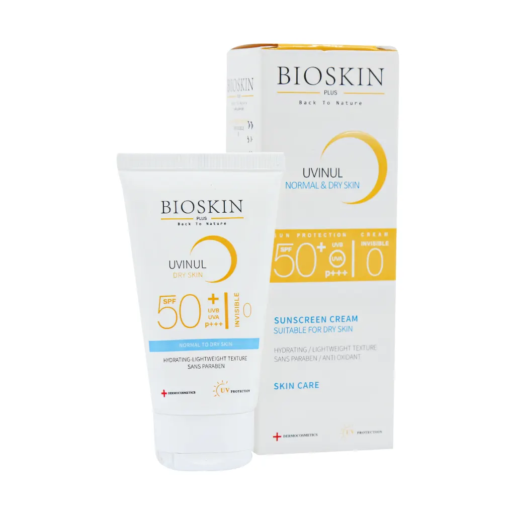 کرم ضد آفتاب SPF50 پوست خشک بایو اسکین پلاس 40 میل
