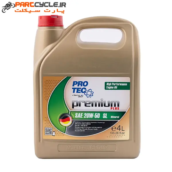 روغن پروتک 20W-50 SL چهار لیتری
