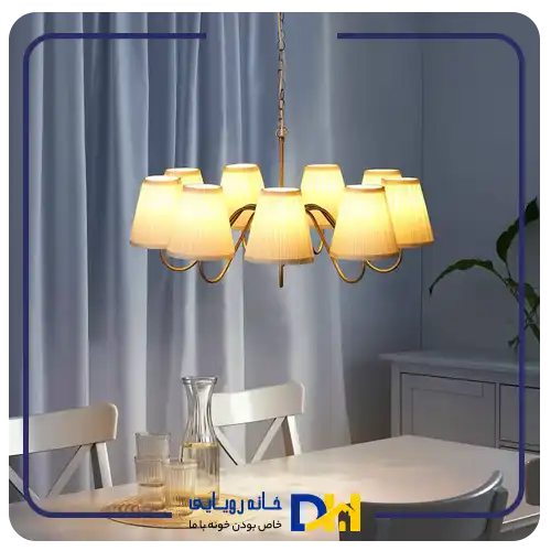 لوستر۹شعله طلایی ایکیا ESARP