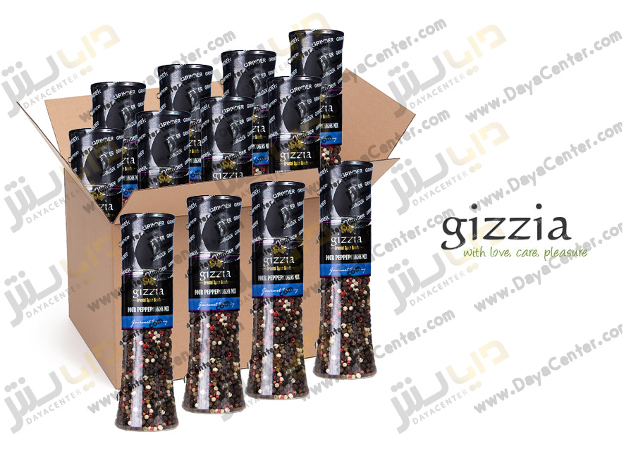 دانه فلفل چهار رنگ گیزیا کارتن 24 عددی