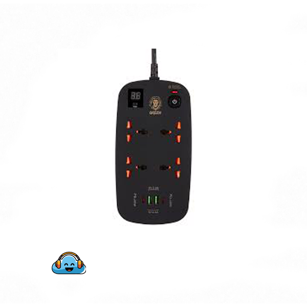 چندراهی و محافظ برق 3500 وات گرین لاین مدل Green Lion Power Socket 3M 3500W