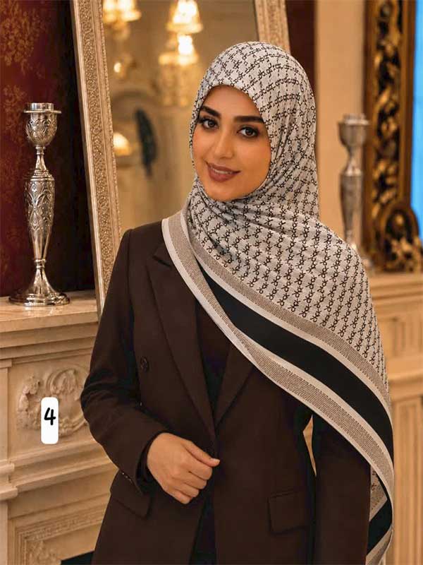 روسری نخی طرح سی کی کد ۱۰۵۲ - 4