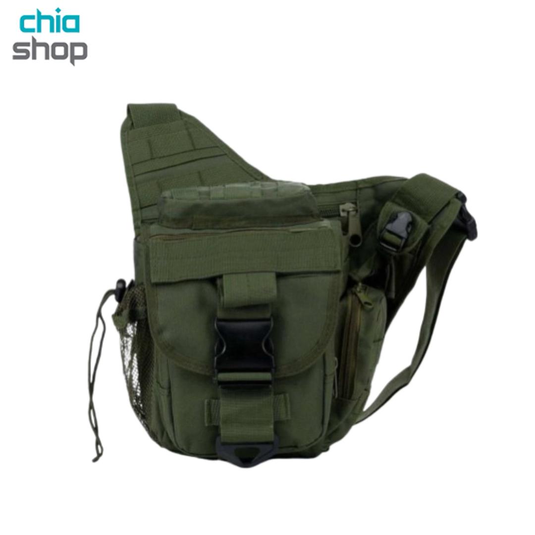 کیف دوشی تاکتیکال بزرگ مدل خبرنگاری tactical (درجه 1) - سبز