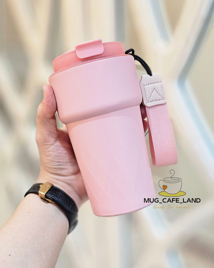تراول ماگ دماسنج دار بدنه الماسی کد 277