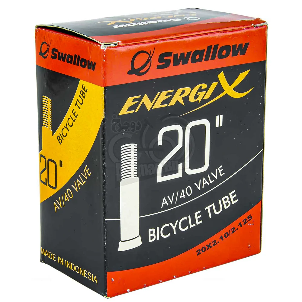 تیوپ دوچرخه انرژی سایز 20x2.10/2.125 والف موتوری ENERGI BICYCLE TUBE 20x2.10/2.125 SV 40mm