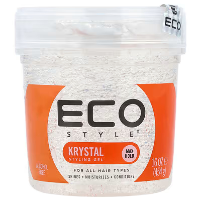 ژل حالت دهنده مو اکو استایل کریستال مناسب برای انواع مو حجم 236 میل Eco Style Styling Gel