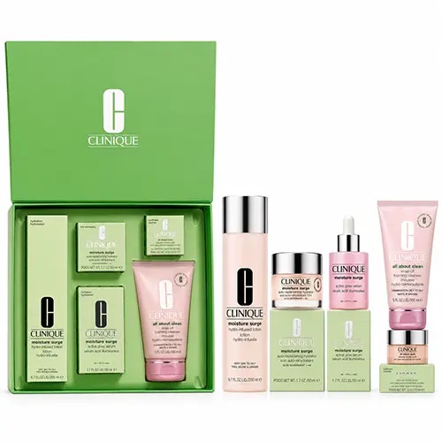 پک مراقبت پوست کلینیک Clinique Moisture Surge Set | ۵ تکه