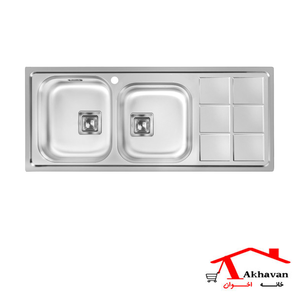 سینک ظرفشویی توکار کد 501S اخوان