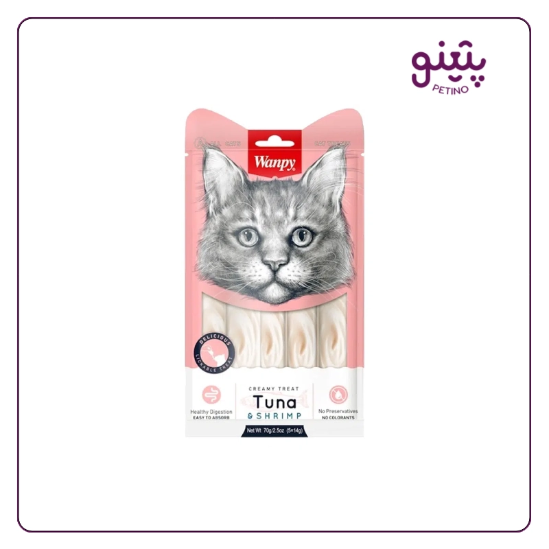 بستنی گربه ونپی با طعم تن و میگو