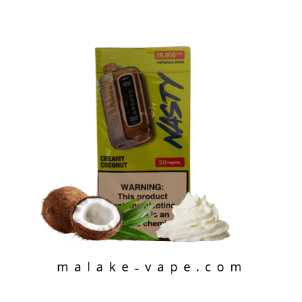پاد نستی نارگیل و خامه 20 هزار پاف | خرید و قیمت nasty 2000 coconut cream