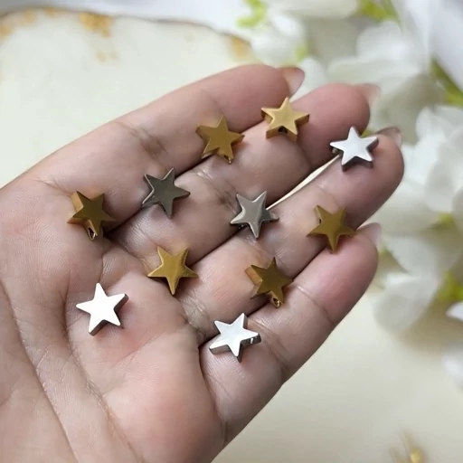 پلاک استیل سه بعدی طرح ستاره