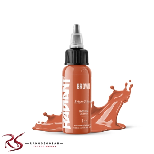 رنگ تتو قهوه ای براوون رادیانت 15 میل Radiant Brown