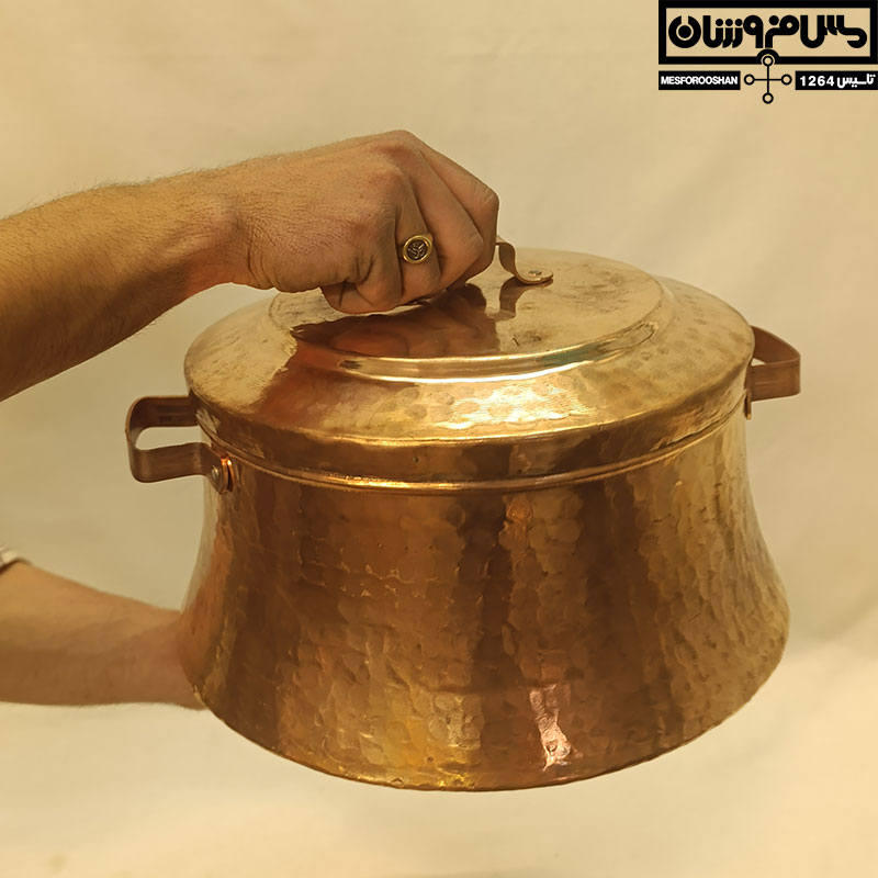 کماجدان مسی دستساز سایز 3 مدل عشایر