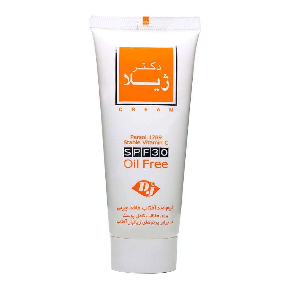 کرم ضد آفتاب و ضد چروک بی رنگ فاقد چربی SPF30 دکتر ژیلا