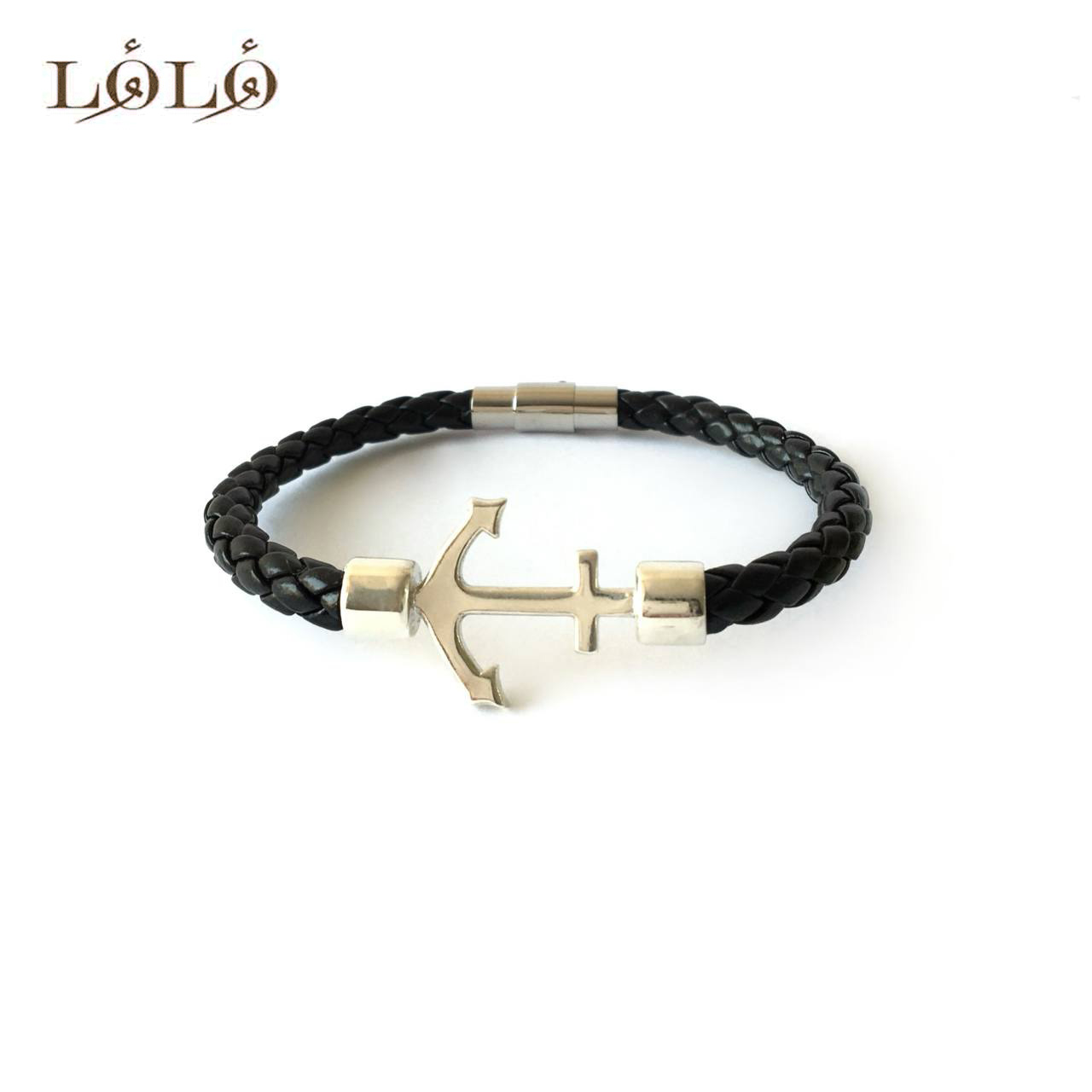 دستبند نقره لنگر