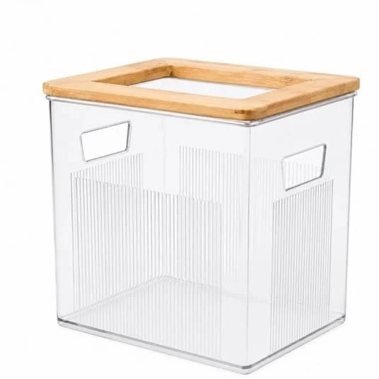 سطل کاغذ رویه چوبی لیمون کد 250159