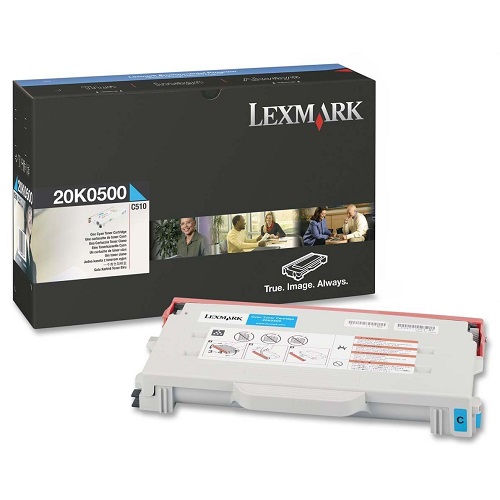 کارتریج اورجینال لکسمارک 20K0500 آبی Lexmark 20K0500 Cyan Toner