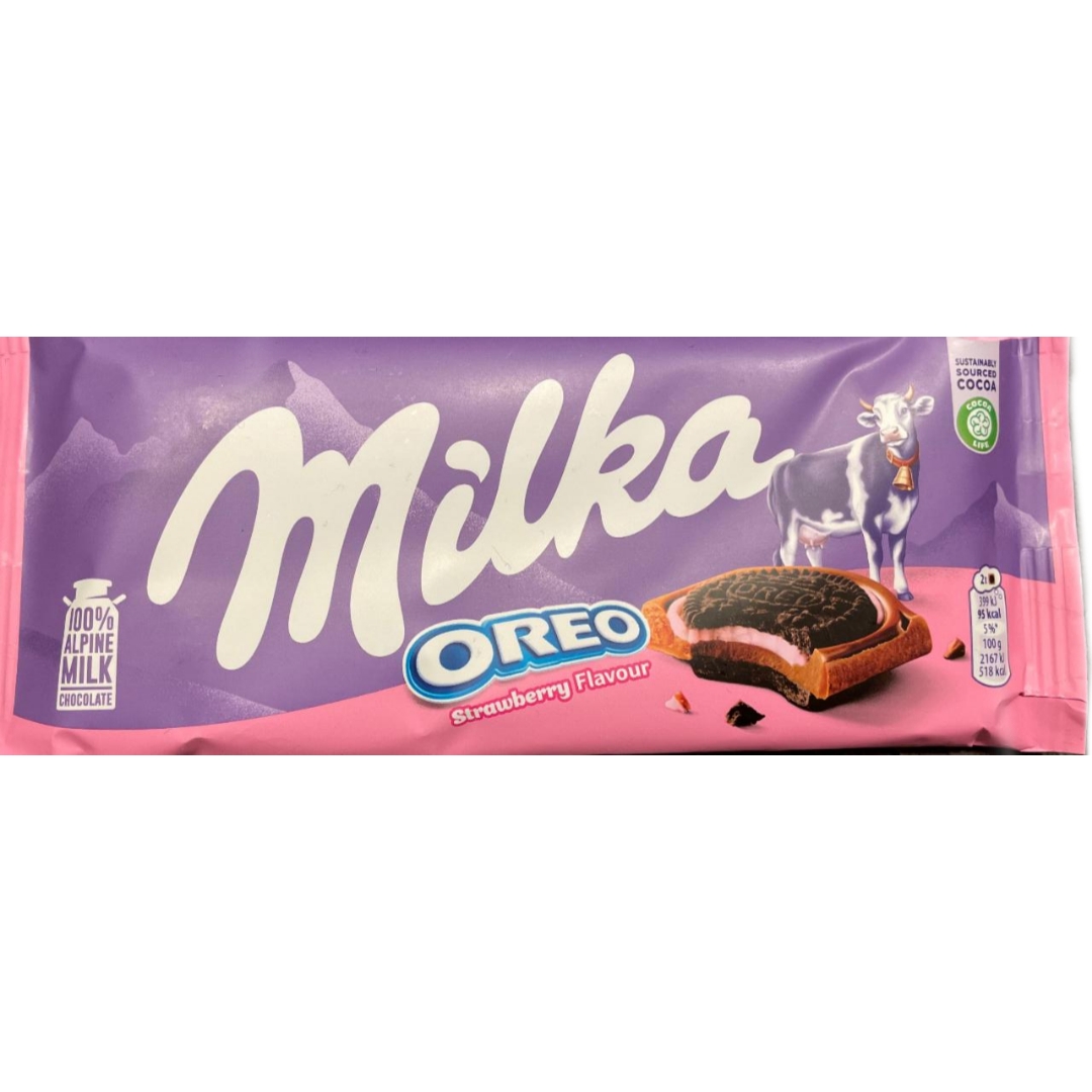 شکلات میلکا (توت فرنگی اورئو)