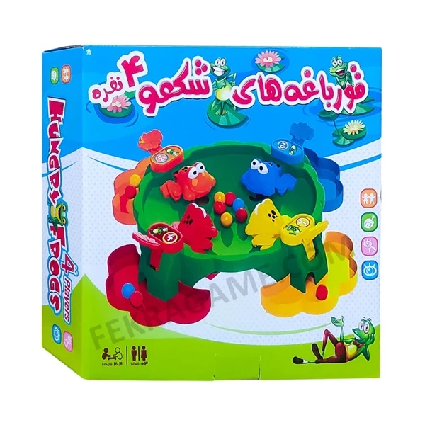 بازی فکری قورباغه های شکمو 4 نفره مدل 020211