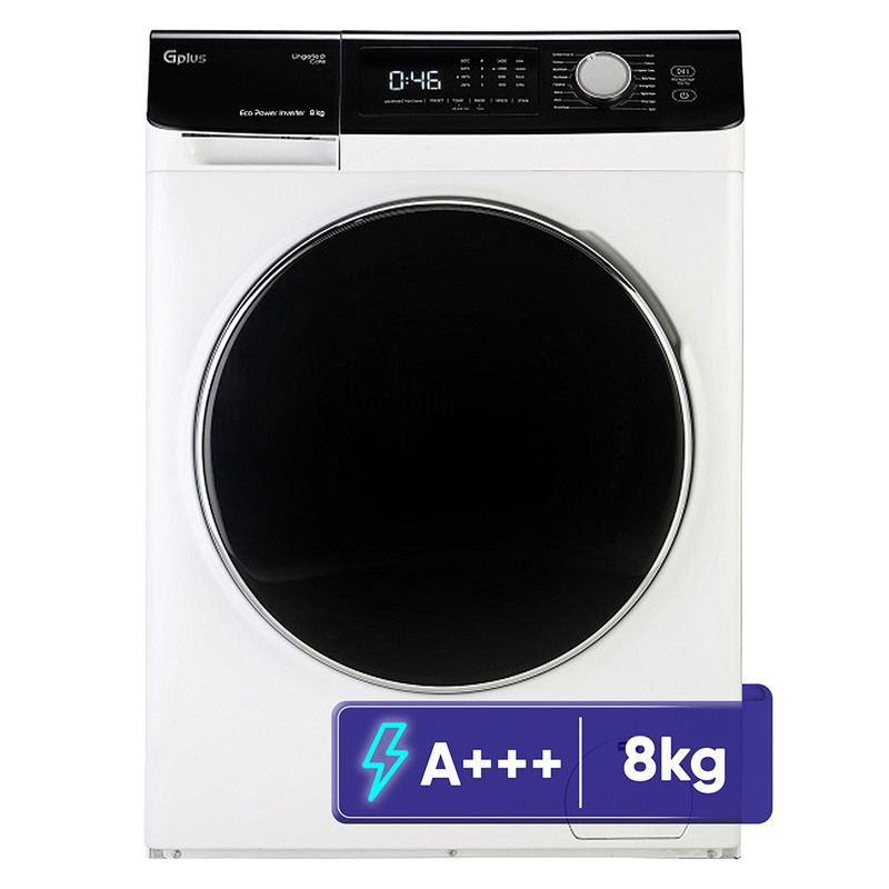 ماشین لباسشویی 8 کیلوگرم اتوماتیک جی پلاس مدل GWM-M854W - سفید
