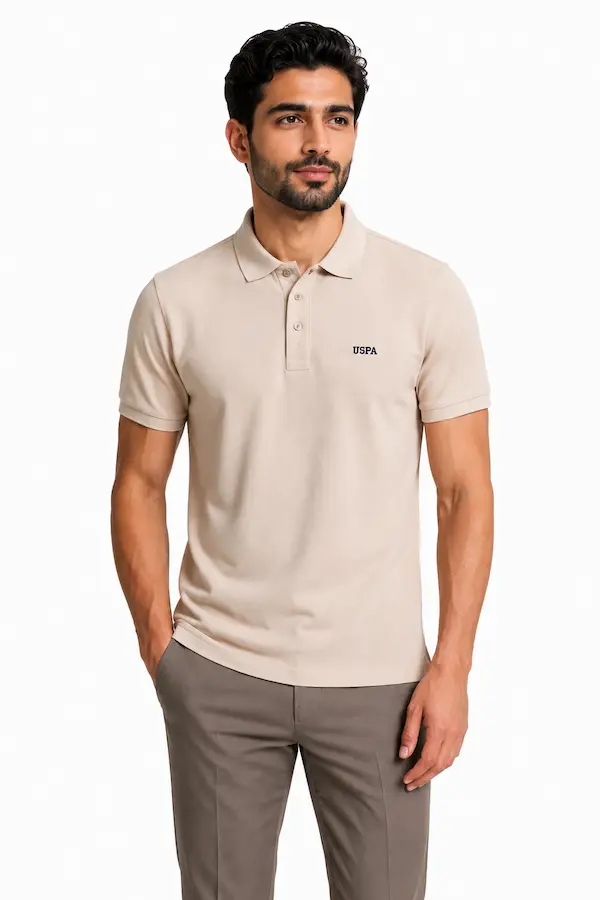 تیشرت مردانه ساده یقه پولو Regular Fit برند U.S. Polo Assn