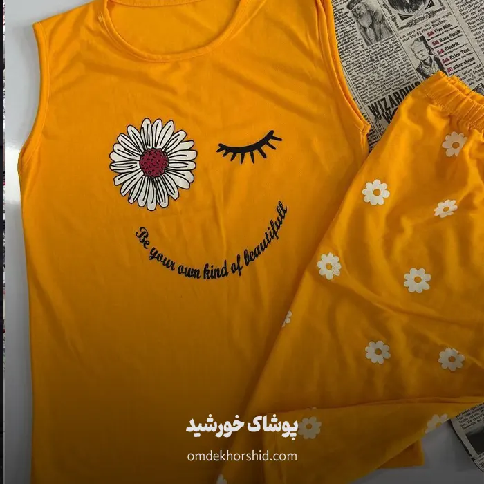 ست تاپ شلوارک بابونه کد 51