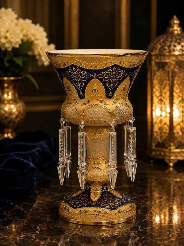 شمعدان لاله آويز متوسط كاتاليا كرم کد ۳١٠