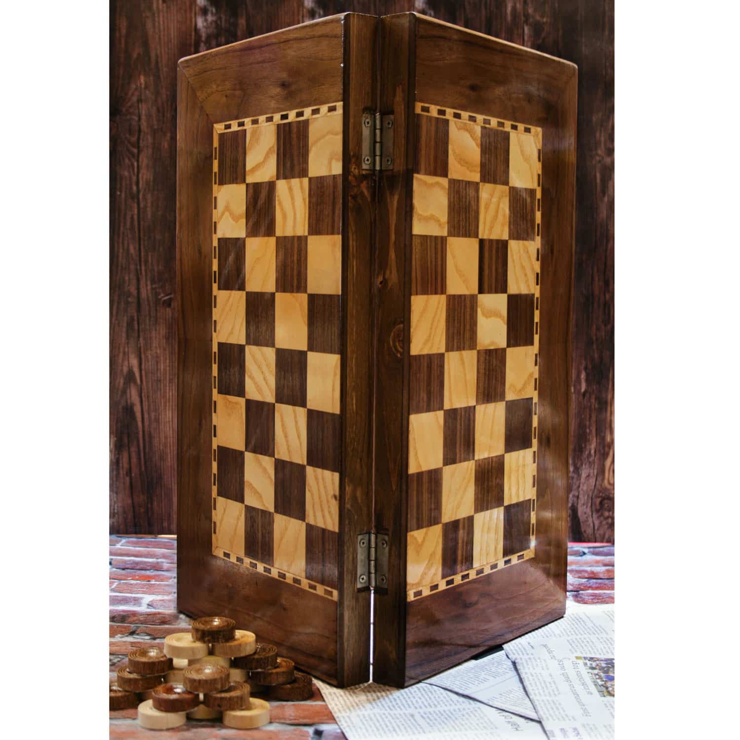 (تخته نرد) بازی سنتی چوبی  (7413)