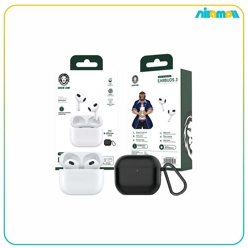 هدفون بی سیم گرین لاین مدل True Wireless Earbuds 3