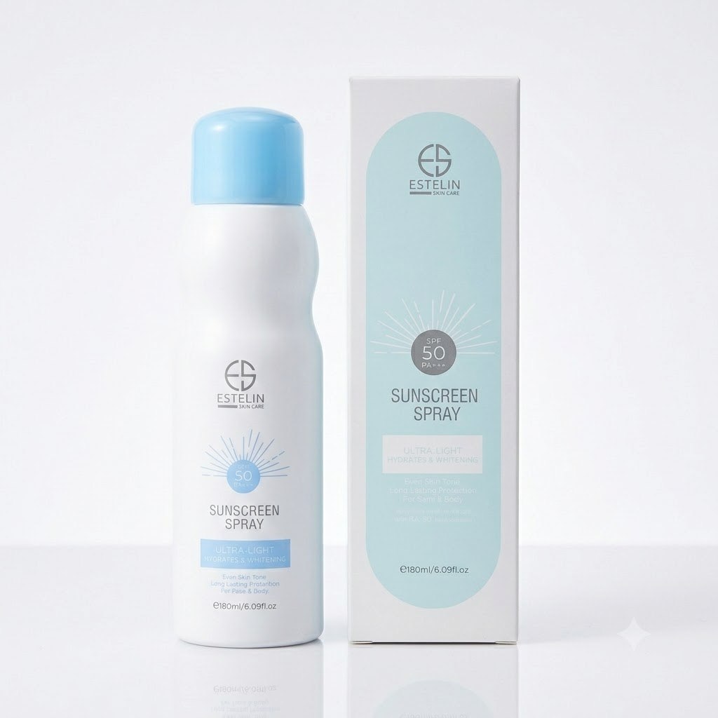 اسپری ضد آفتاب استلین SPF50 حجم ۱۸۰ میل بی رنگ