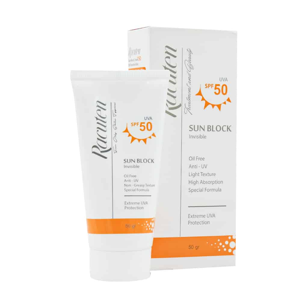 کرم ضد آفتاب SPF50 پوست چرب و مختلط راکوتن 50 گرم