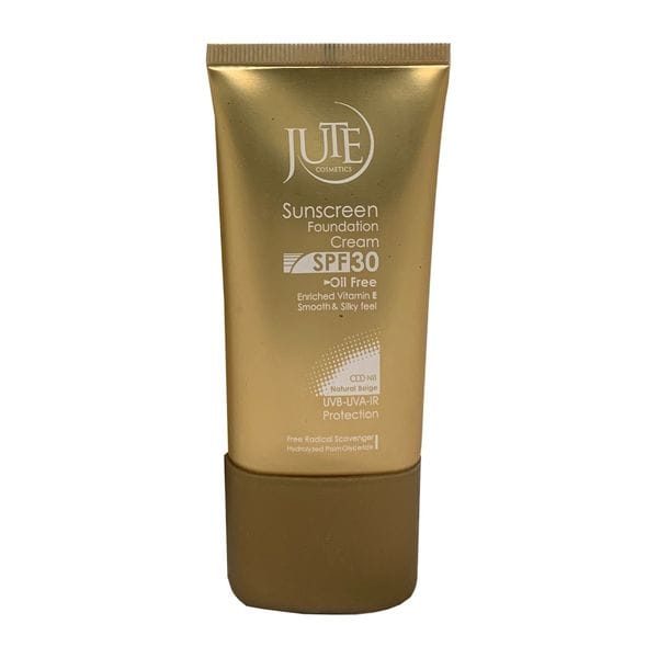 کرم پودر حاوی ضد آفتاب SPF30 پوست چرب بژ طبیعی  ژوت