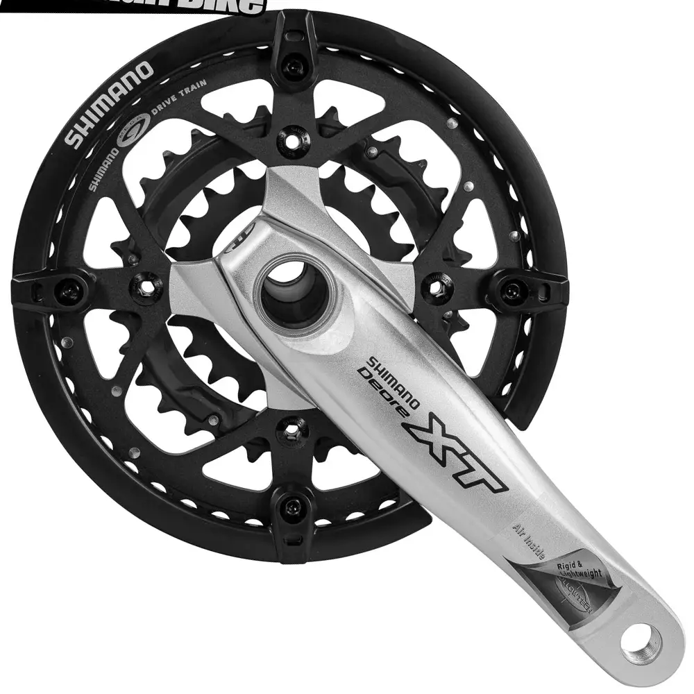 قیمت خرید Shimano Deore XT FC-M761 طبق قامه دوچرخه شیمانو 44x32x22 دندانه Crank Set Shimano Deore XT FC-M761 44x32x22T With Chain GUARD