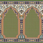 فرش سجاده‌ای محرابی طرح نیایش