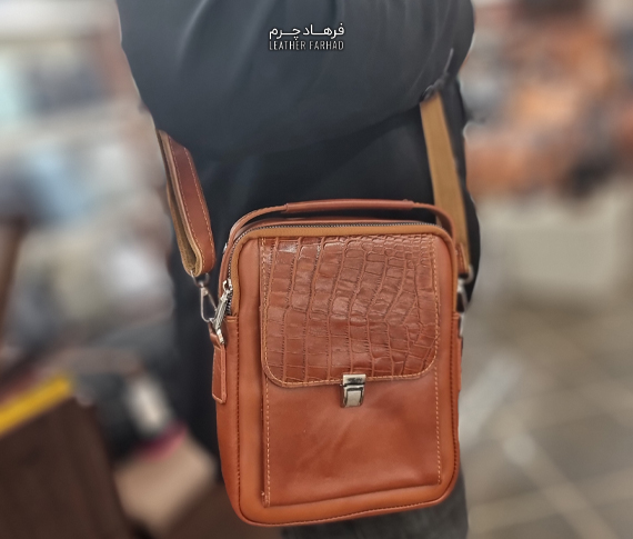 کیف دوشی چرم طبیعی مردانه و زنانه 0.