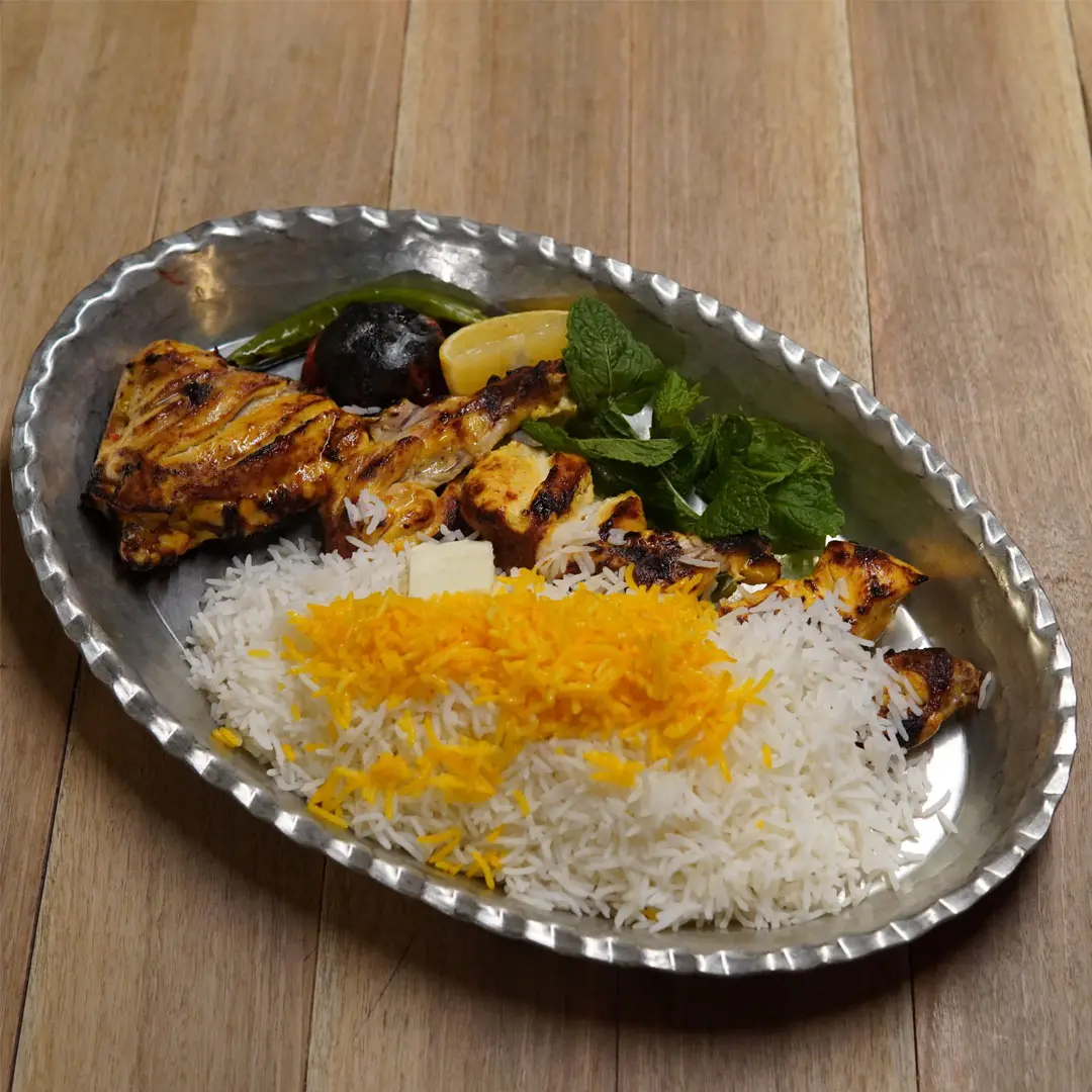 چلو جوجه با استخوان