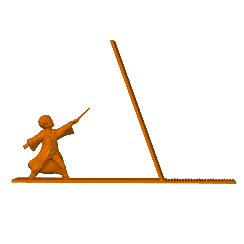 مدل سه بعدی نگهدارنده کتاب مدل هری پاتر Harry Potter book holder
