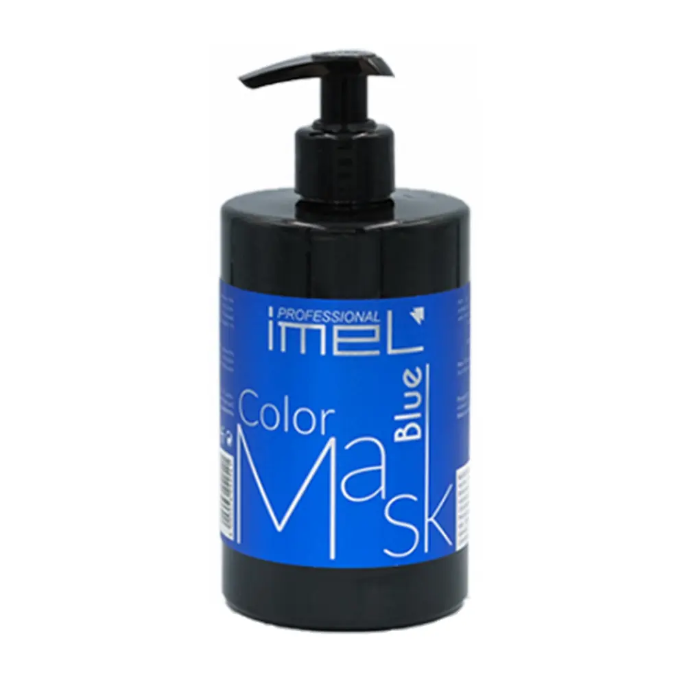 ماسک موی رنگی بلو ایمل 500 میل مناسب انواع مو و موهای رنگ شده Imel Blue Color Mask
