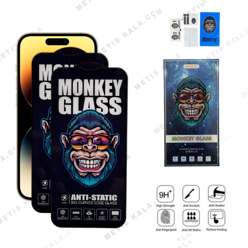 گلس مانکی آنتی استاتیک iPhone 13,13Pro