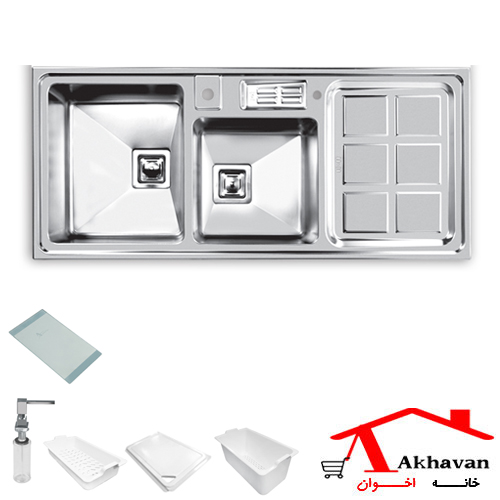 سینک ظرفشویی روکار کد 320 اخوان