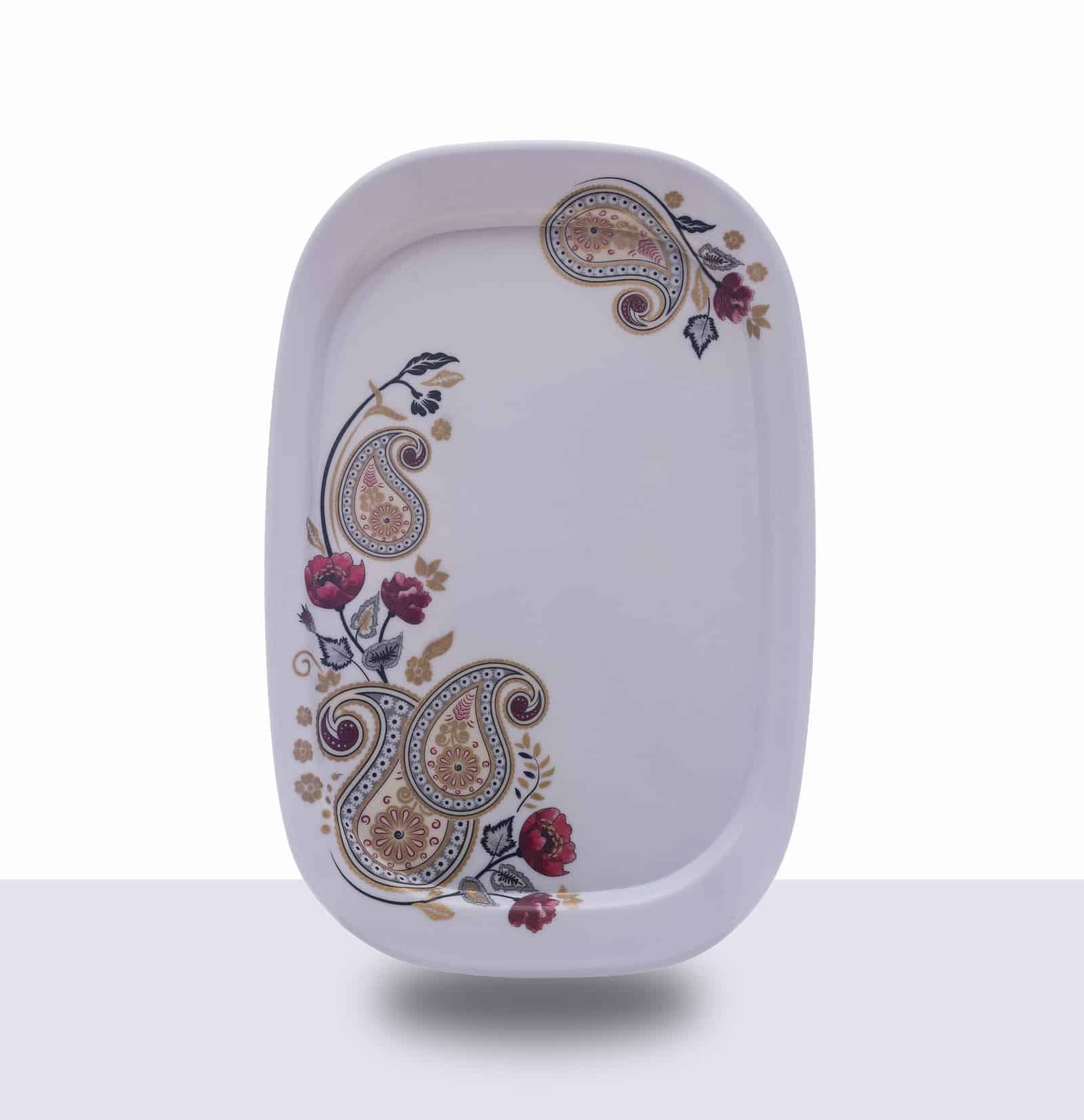 دیس بزرگ چهارگوش طرح ترمه