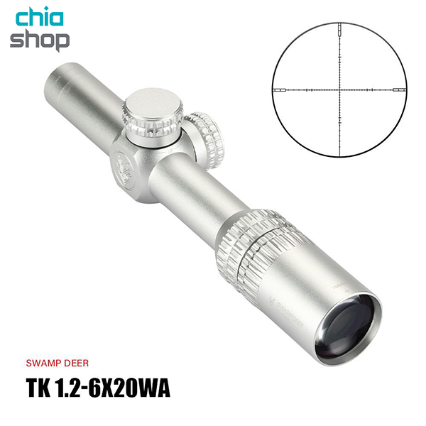 دوربین تفنگ سوامپ دیر TK 1.2-6x20 WA سیلور