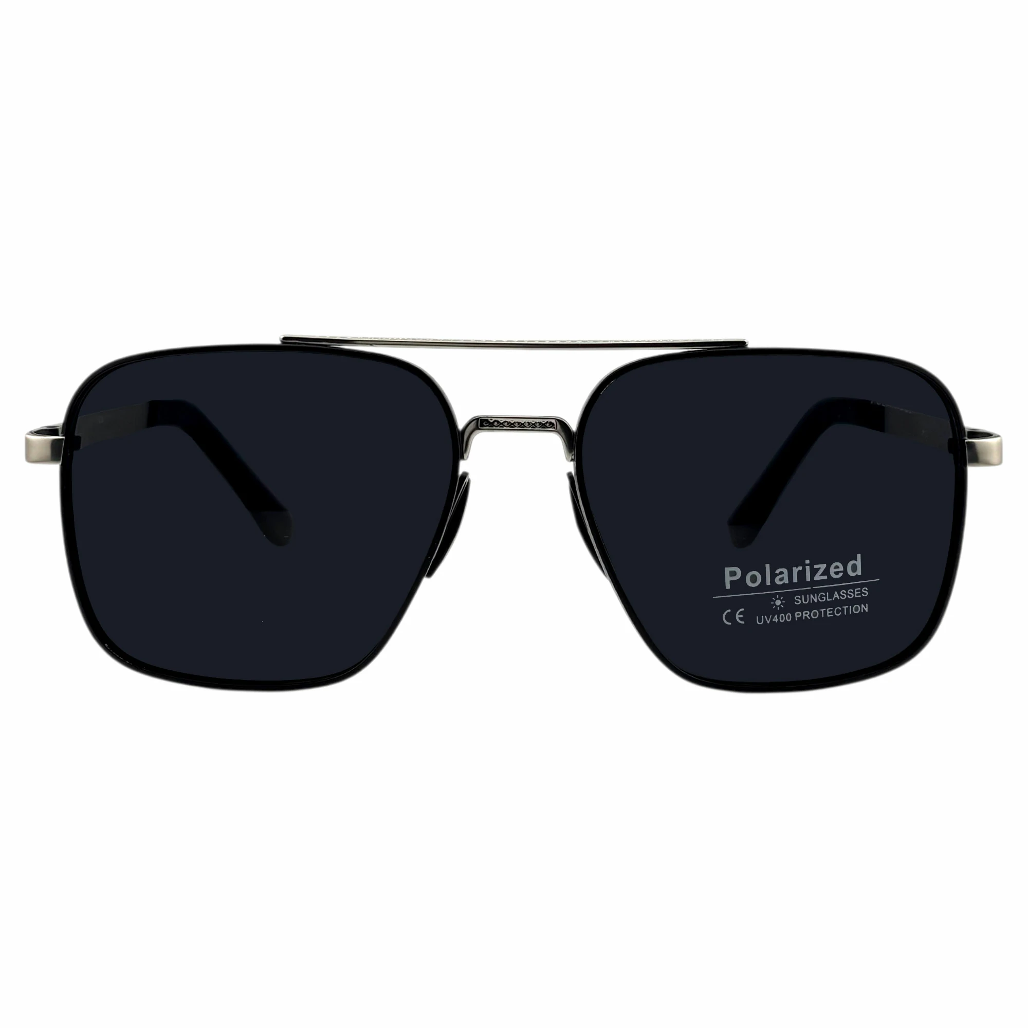 عینک آفتابی فلزی هرمس نقره ای HERMES p5826 silver