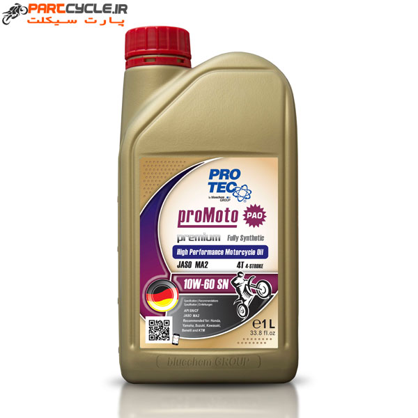 روغن موتور سیکلت پروتک 10W-60 SN