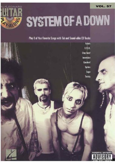 Guitar Play-Along Volume 57 – System Of A Down