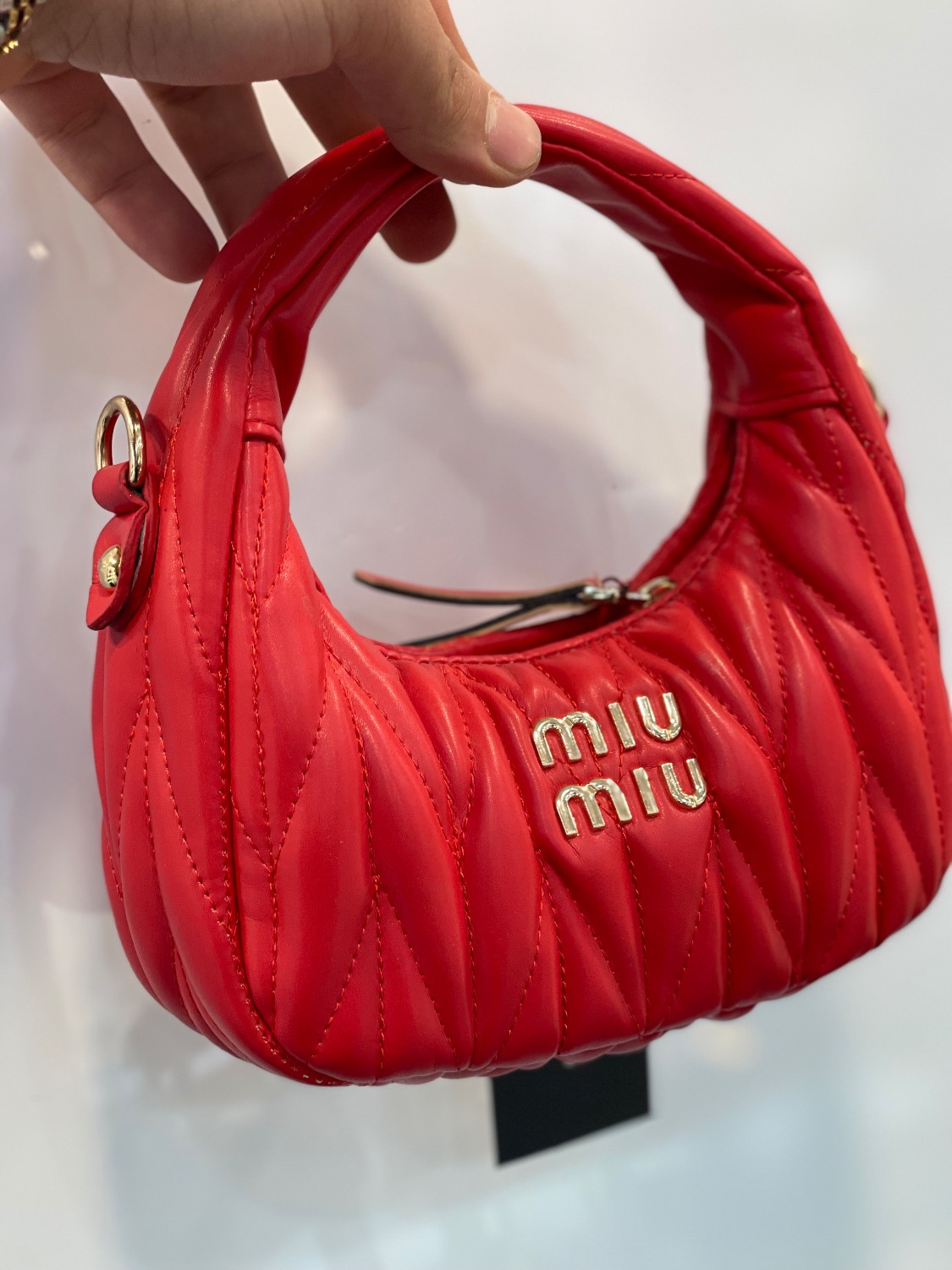 مینی بگ زنانه مجلسی طرح Miu Miu