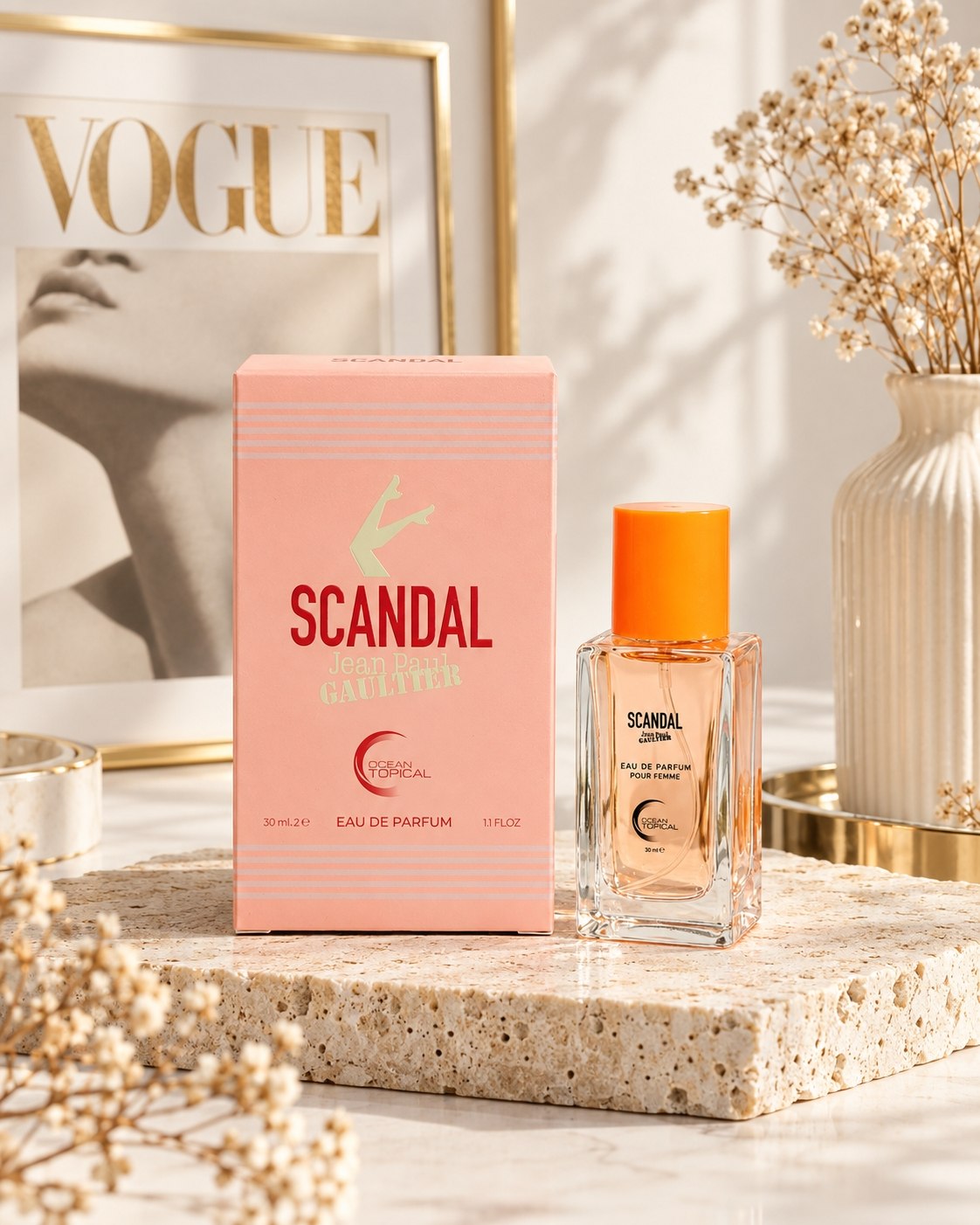 ادکلن Ocean Tropical | اوشن تاپیکال–رایحه:Scandal | اسکندال حجم 30ml